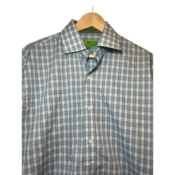 BRISTOL & BULL MENS BUTTON DOWN FLIP CUFF LONG SLEEVE SHIRT REGULAR FIT SZ M‎ - Picture 1 of 4